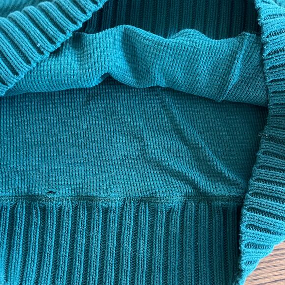 VTG Polo Ralph Lauren Sweater Shawl Mens XL Green Neck Thermal Lined - Picture 4 of 9